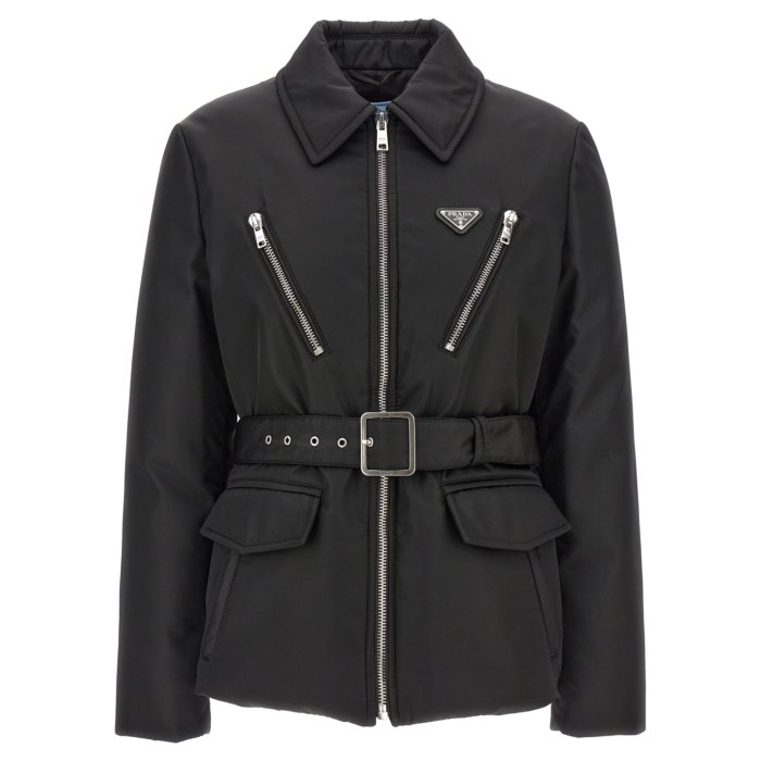 PRADA ダウンジャケット 42 PRADA プラダ ダウンジャケット レディース42 ブラック