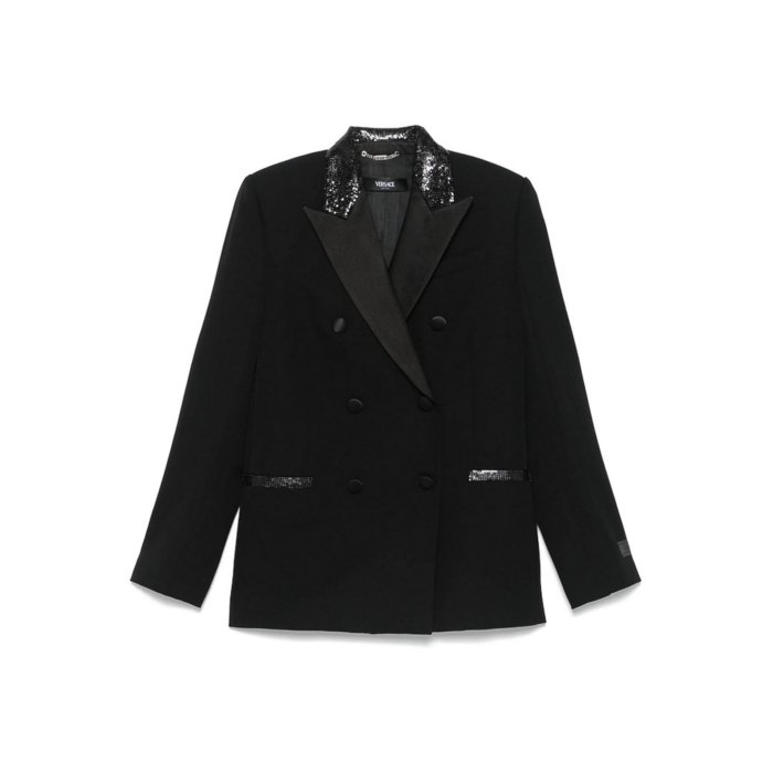 VERSACE スカートスーツセット黒 GIANNI VERSACE ジャンニヴェルサーチ スカートスーツ