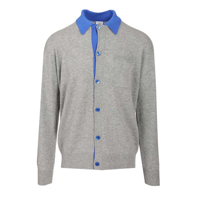 LOEWE ロエベ ANAGRAM WOOL CARDIGAN カーディガン ウール 長袖 ショート丈 S359Y16K44 1952 LOEWE ロエベ ANAGRAM WOOL CARDIGAN カーディガン ウール 長袖