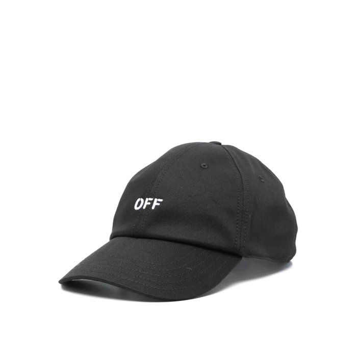 OFF WHITE オシャレに紫外線対策を！ロゴ キャップ 男女兼用 キャップ レディース XXXロゴ Lサイズ ツバ7cm コットン 大きめ