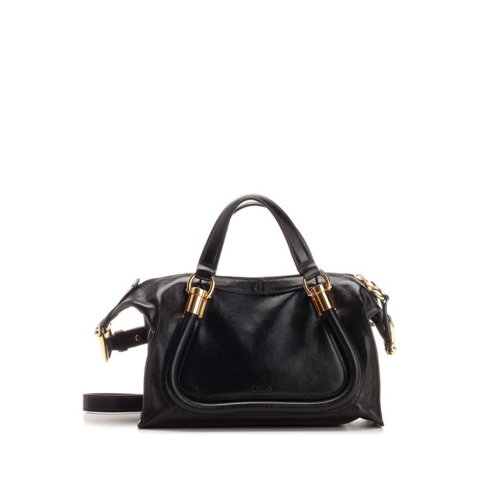 【美品】 クロエ パラティ 2way バッグ レザー 黒 ショルダー スモール Chloe 【並行輸入品】 クロエ CHLOE 2WAYバッグ PARATY パラティ
