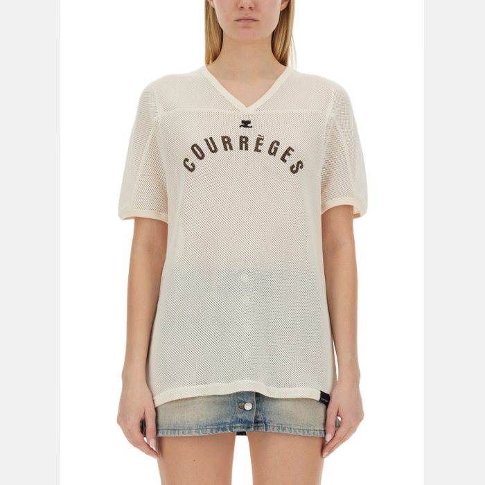 楽天市場】COURREGES クレージュ シグニチャーコントラスト半袖T