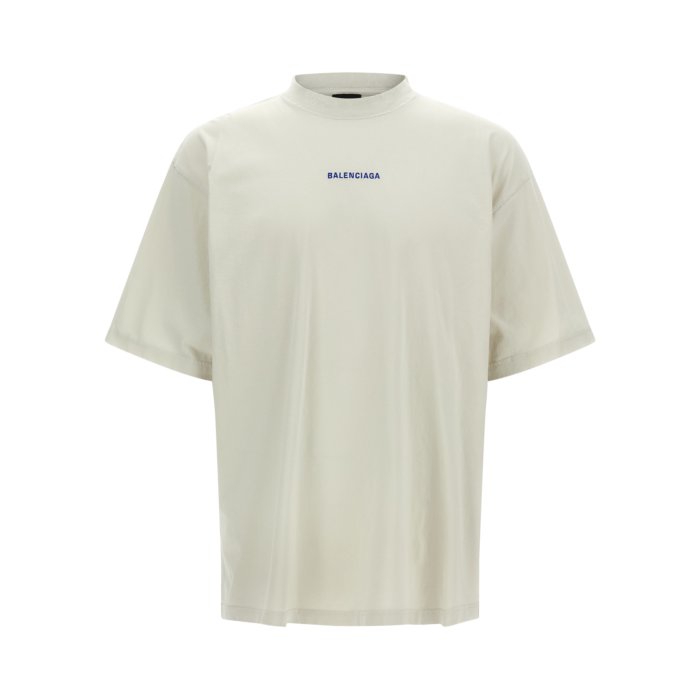 BALENCIAGA UNIFIT ホワイト Tシャツ ダメージ加工 カットソー BALENCIAGA UNIFIT ホワイト Tシャツ ダメージ加工 カットソー