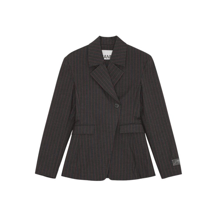 楽天市場】GANNI ガニー ジャケット Check Suiting Cropped Blazer