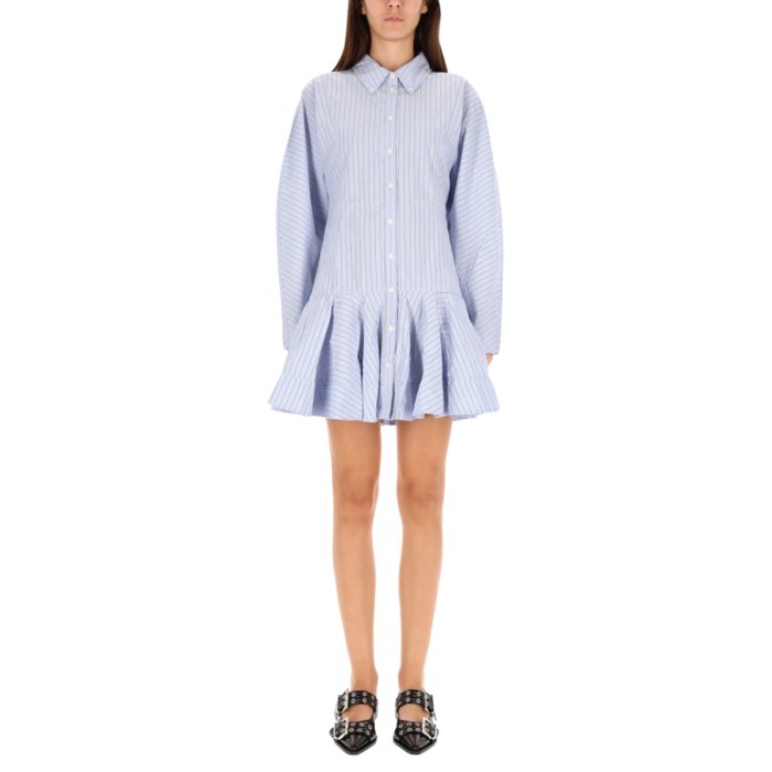 楽天市場】GANNI ガニー ワンピース Seersucker Check U-neck