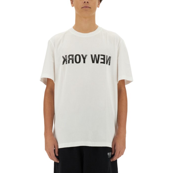 Helmut Lang Tシャツ Helmut Lang ロゴ Tシャツ | ブラウン | FARFETCH JP