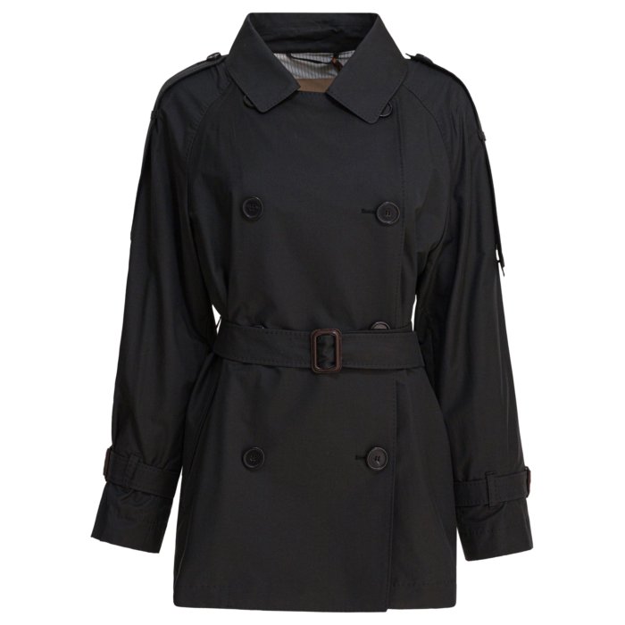 LA3667 マックスマーラ ダブルボタンロングコート ブラック 42 S MAXMARA（エスマックスマーラ） 【並行輸入品】 エス マックスマーラ