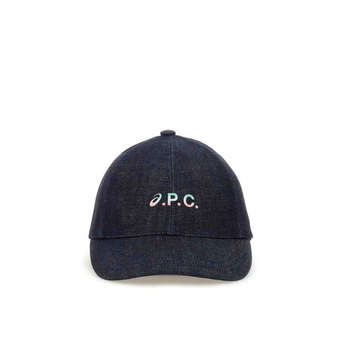 【APC】デニムロゴキャップ★国内発 アーペーセー A.P.C. キャップ 定番 帽子 キャスケット ネイビー