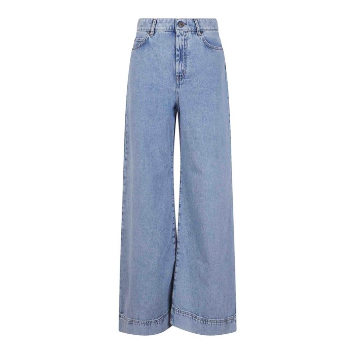 WEEKEND MaxMara☆パターンシガレットストレッチパンツ 44 ブルー WEEKEND MaxMara☆パターンシガレットストレッチパンツ 44