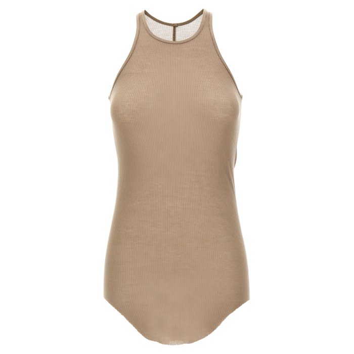 Rick Owens リックオウエンス タンクトップ ブラウン リブ グレー Rick Owens リックオウエンス タンクトップ BASIC RIB TANK