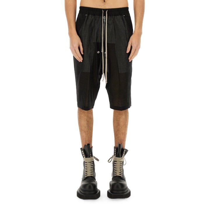 リックオウエンス　ハーフパンツ　ボクサーショーツ　サイズ50 ブラック 美品✨ Rick Owens ハーフパンツ ボクサー ショーツ 50 XL