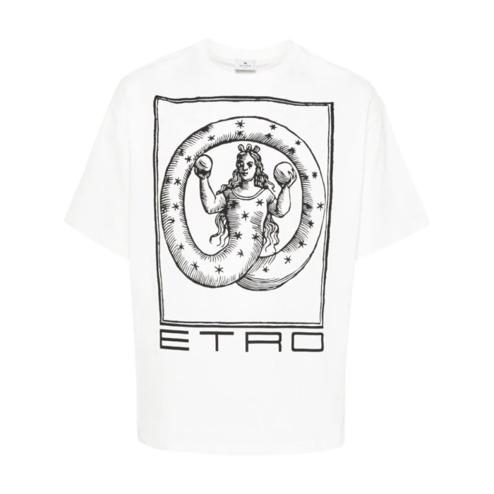 関税送料込み☆ETRO エトロ MILANO ロゴ Tシャツ 半袖 関税送料込み☆ETRO エトロ MILANO ロゴ Tシャツ 半袖 (ETRO/T