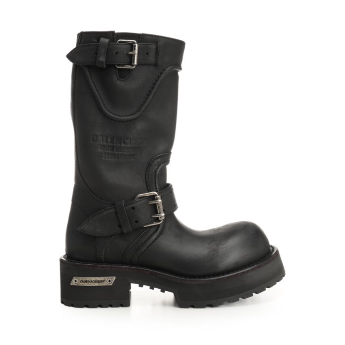 楽天市場】バレンシアガ ストライク ブーツ 黒色 ブラック ラバー