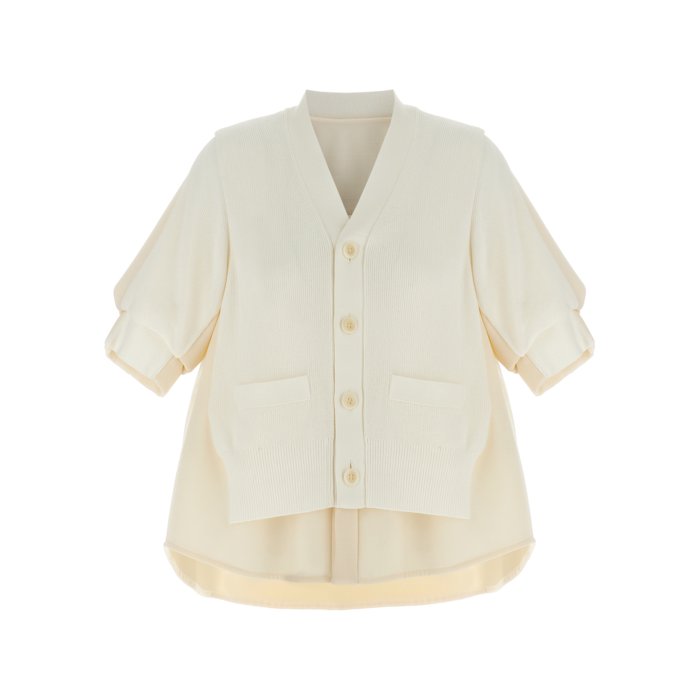 楽天市場】sacai / サカイ | バックプリーツ 総柄 ニット