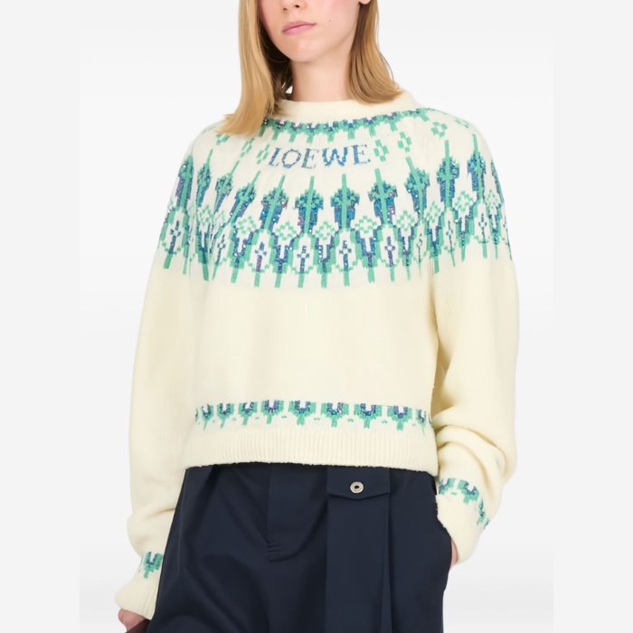 楽天市場】LOEWE ロエベ ANAGRAM WOOL SWEATER ニット セーター ウール