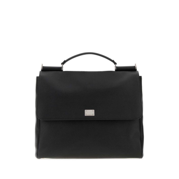 Dolce & Gabbana ブラック本革 手さげバッグ ブリーフケース 楽天市場