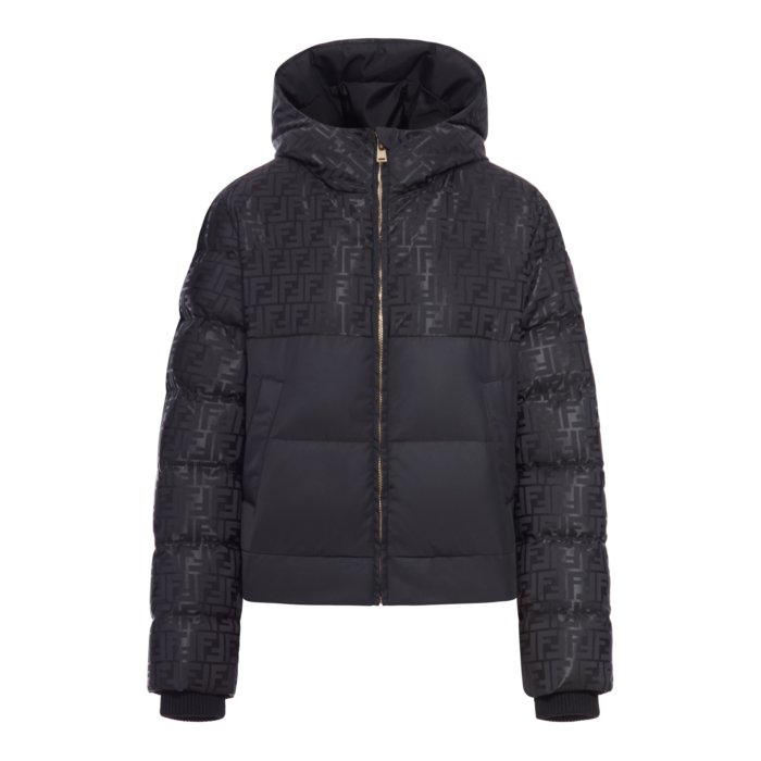 フェンディ FENDI ダウンジャケット アウター ミドル丈 ジップアップ