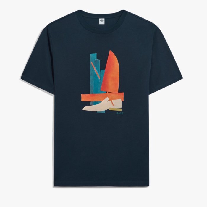 BERLUTI レザータブ クルーネックTシャツ クルーネック Berluti(ベルルッティ) Tシャツ・カットソー