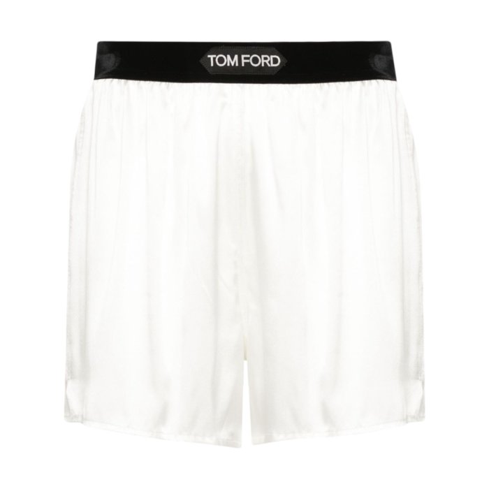 【関税込み】TOM FORD グリーン ジャカードロゴ ショーツ TOM FORD ロゴ ショーツ | グリーン | FARFETCH JP