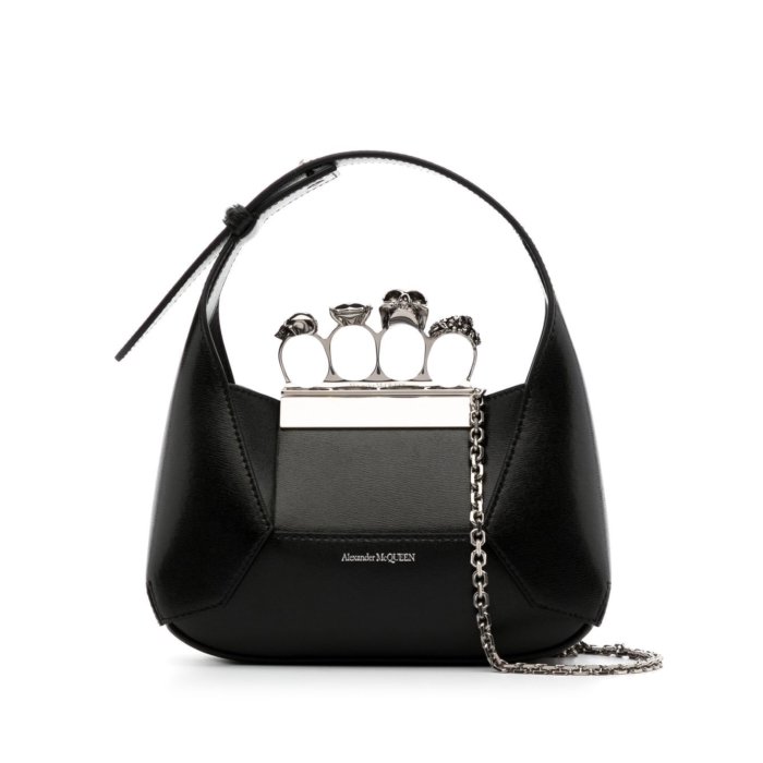 アレキサンダーマックイーン ショルダーバッグ Alexander McQueen】新作バッグ「The Biker Jewelled Satchel