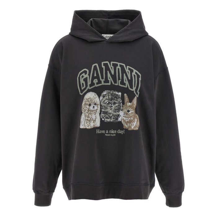 楽天市場】GANNI ガニー パーカー Isoli Cropped Oversized