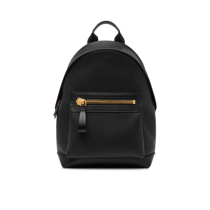 【新品未使用】52.2 万　TOM FORD ベルベットリュック トムフォード ベルベット×レザー バックパック/リュック ブラック