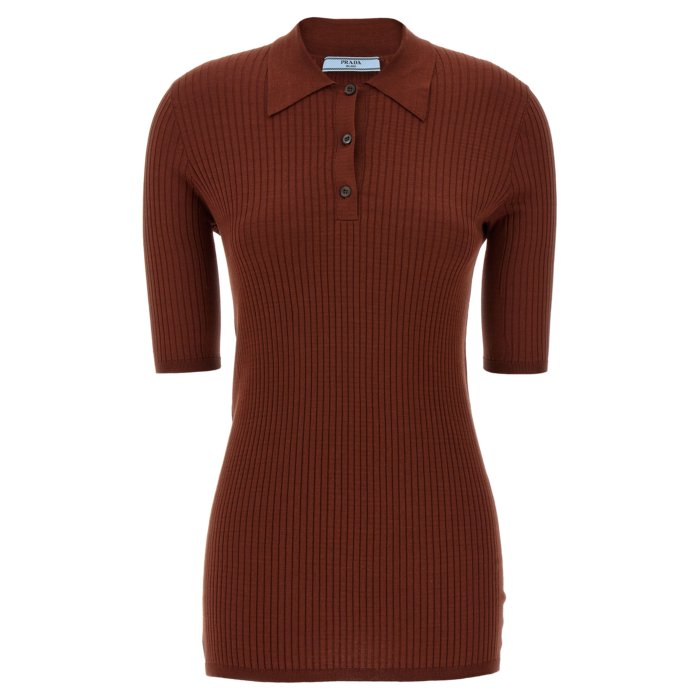 PRADA SPORTS プラダスポーツ　ポロシャツ　レディース　ピンク 中古・古着通販】PRADA SPORTS (プラダスポーツ) logo polo