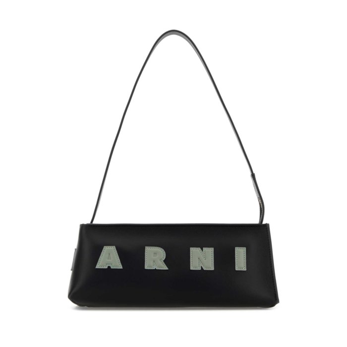 楽天市場】MARNI（マルニ）【BLACK LEATHER SHOULDER BAG WITH MARNI