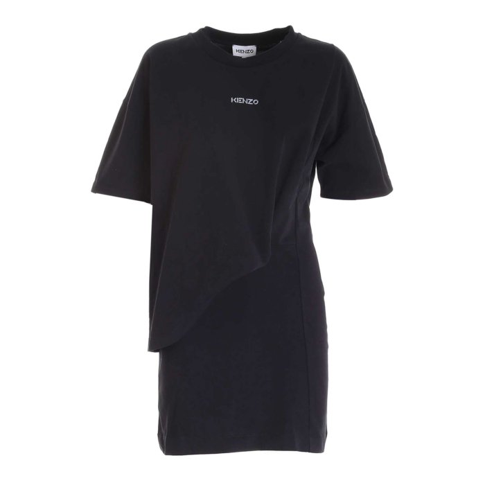 【新品未着用】KENZO PARIS ケンゾー ドレス ワンピース レッド36 KENZO/ケンゾー】FIT AND FLARE JERSEY DRESS/フィットアンド