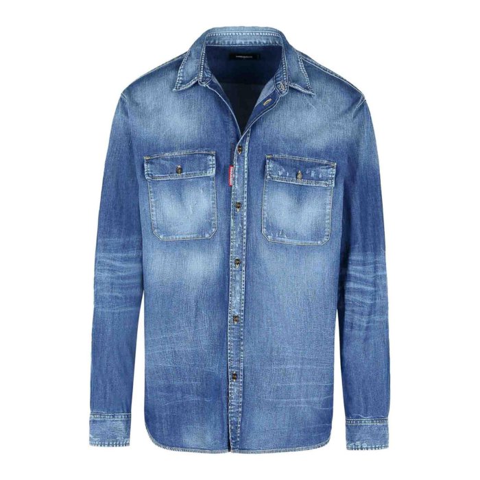 DSQUARE D2 レディースデニムシャツ DSQUARED2 ディースクエアード 新作デニムシャツとショート