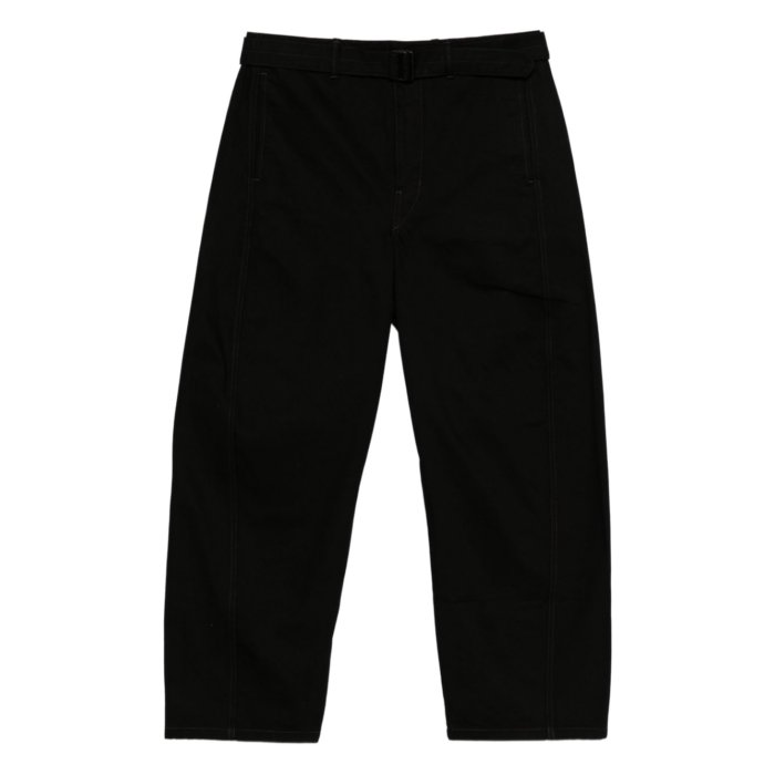 LEMAIRE 46 ブラックジーンズ　ルメール LEMAIRE（ルメール） ジーンズ TWISTED BELTED PANTS ツイスト