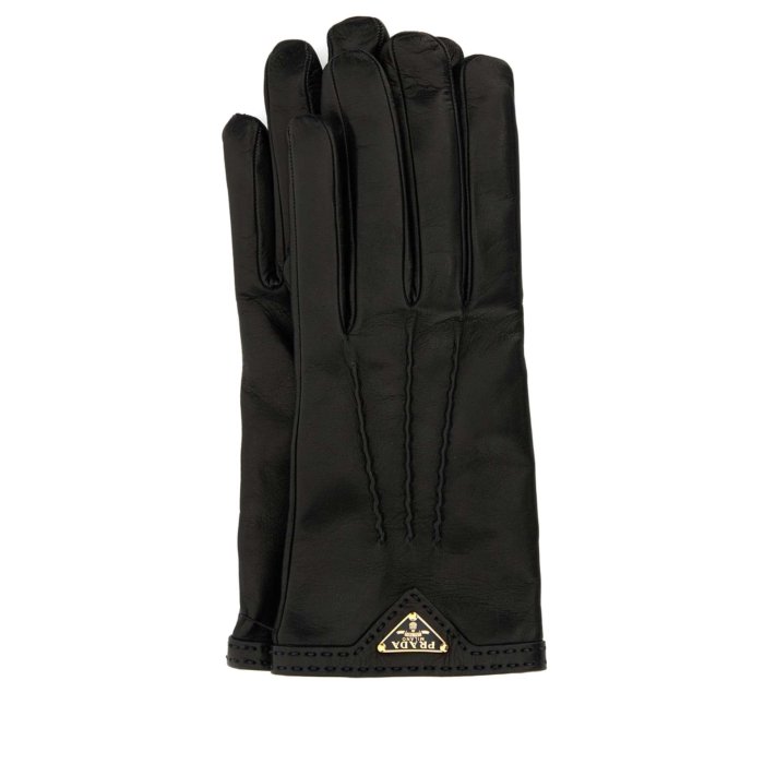 PRADA プラダ　黒　レザー　手袋 PRADA プラダ 黒 レザー 手袋 Prada レザー手袋 通販 - FARFETCH