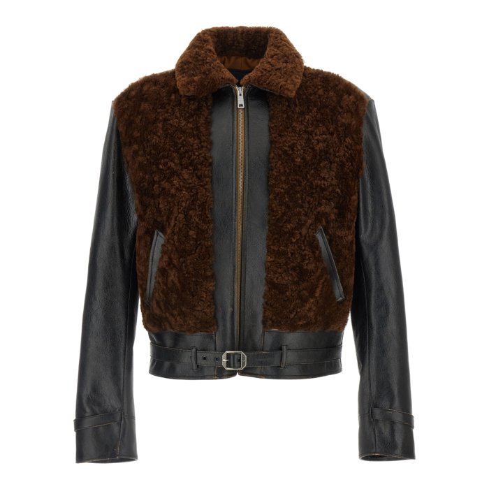 楽天市場】PRADA【プラダ】オーバーサイズ スエードジャケットブラウン