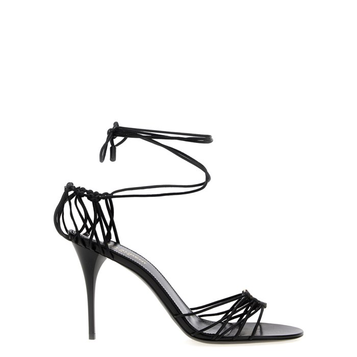 Saint Laurent サンローラン レディース サンダル 7857061N8001000 'Babylone' sandals Black IT36 IT361/2 IT37 IT371/2 IT38 IT381/2 IT39 IT40 371/2 381/2 36 37 38 39 40 41 36.5 37.5 38.5 【送料無料・関税込】画像