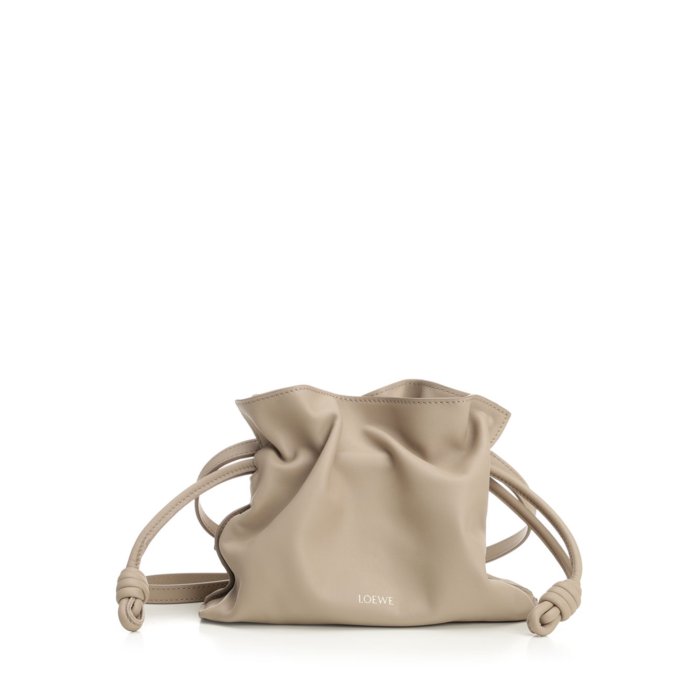 NEW LOEWE フラメンコクラッチ ゴールド＆シルバー▲A411FC1XBB フラメンコクラッチ ミディアム（ナパカーフ） ベージュ - LOEWE