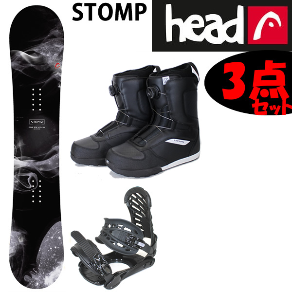 スノーボード 3点セット　HEAD　メンズ　ヘッドスノーボード 板　STOMP  FLOCKA  ストンプ　＋ ZM ビンディング + LASTARTSボアブーツ【スノボー　3点セット】【L2】【s2】