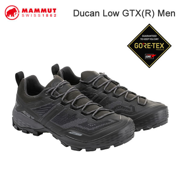 [正規品 無料ラッピング可]　マムート シューズ デュカン ゴアテックス 防水 MAMMUT GORE TEX Ducan Low GTX(R) Men black-dark titanium 日本正規品【s6】 18,000円