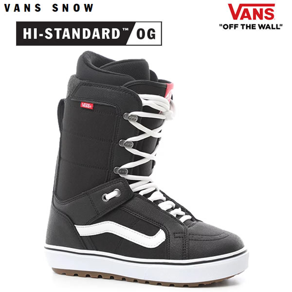 【マラソン期間★3000円以上で300円OFFクーポン】バンズ スノーボード ブーツ レディース VANS HI-STANDARD OG  ハイスタンダードOG / BLACK/WHITE（23-24 2024）日本正規品 【C1】【s0】 | スノーボードＳＴＯＭＰ