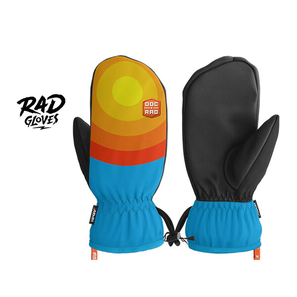 【7/25まで★3000円以上で300円OFFクーポン】RAD GLOVES ラッドグローブ DRAPLIN SQUAD MITTEN SUNRAYS ミトングローブ スキー スノーボード グローブ 【C1】【s7】｜スノーボードＳＴＯＭＰ