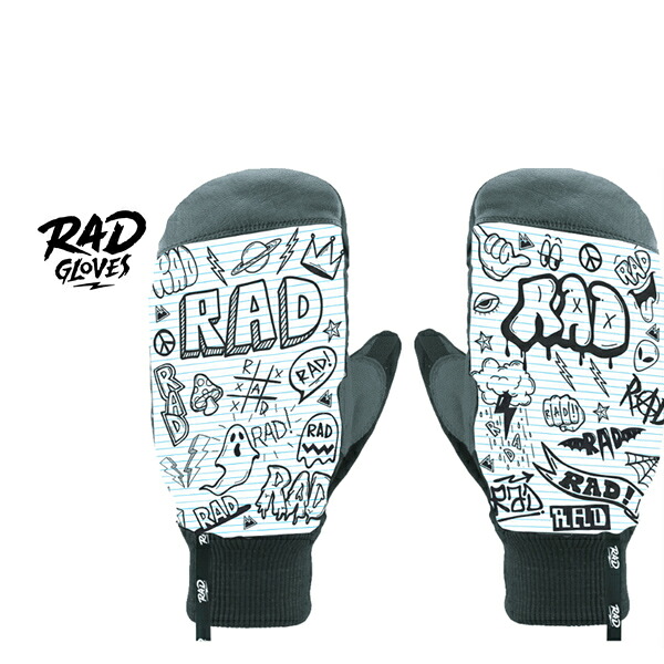 RAD GLOVES ラッドグローブ THE RIPPER PRO MITTEN /SKETCHY ミトングローブ スキー スノーボード グローブ 【C1】【s7】|スノーボードSTOMP