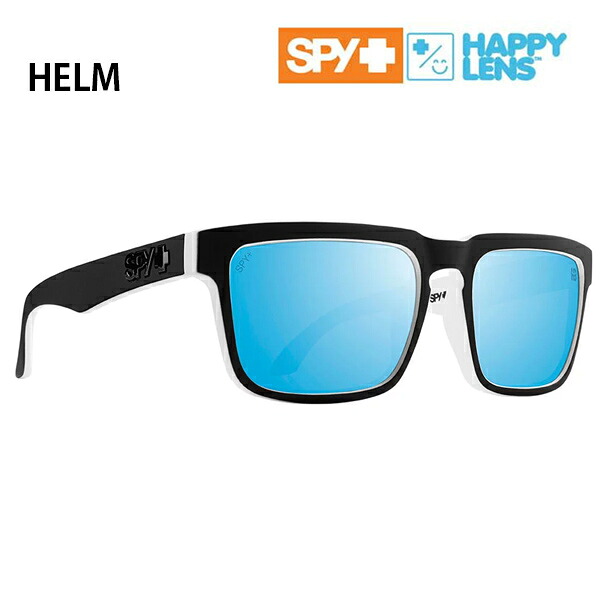 【7/25まで★3000円以上で300円OFFクーポン】スパイ サングラス 偏光レンズ SPY HELM WHITEWALL / HAPPY BOOST POLAR ICE BLUE Mirror(6700000000207)spy サングラス【C1】【s7】｜スノーボードＳＴＯＭＰ