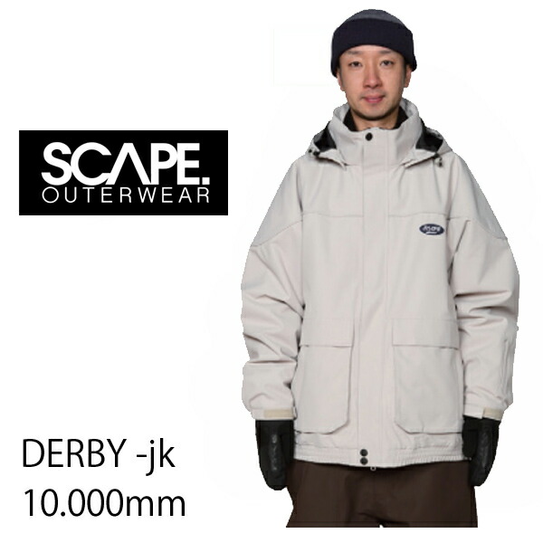 SCAPE エスケープ DERBY JACKET ダービージャケット　ウェア 楽天市場】SCAPE エスケープ スノーボードウェア 24-25 DERBY