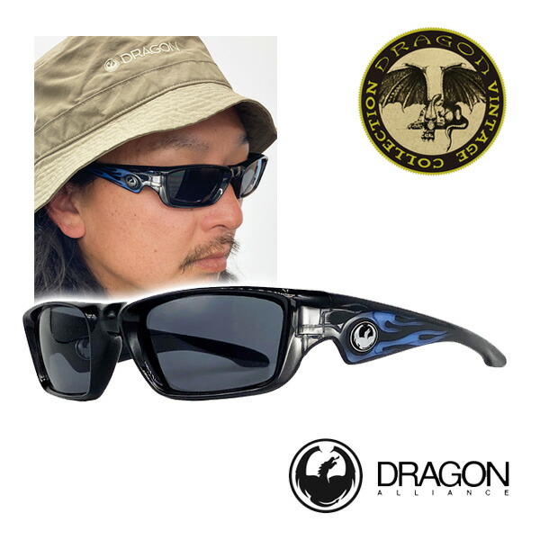 ドラゴン サングラス REV JET BLUE FLAME / GREY (MADE IN USA) dragon サングラス【C1】【s1】画像