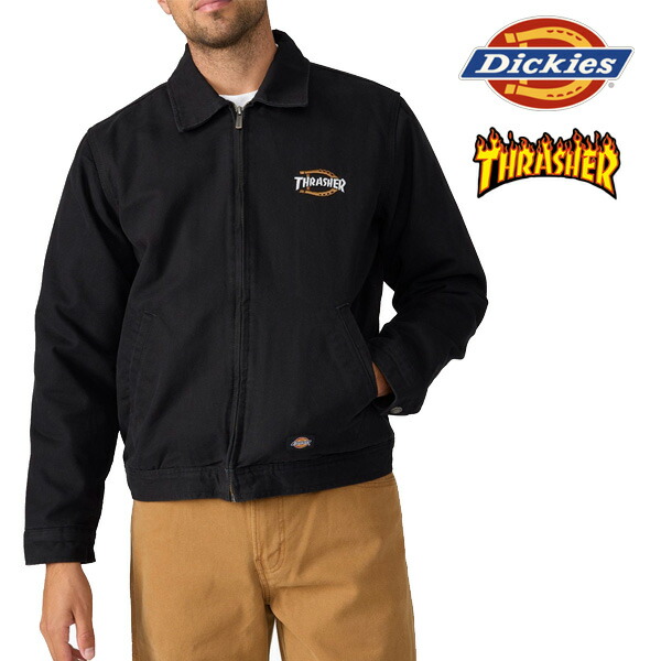 楽天市場】ディッキーズ×スラッシャー コラボ ジャケット / ブラック