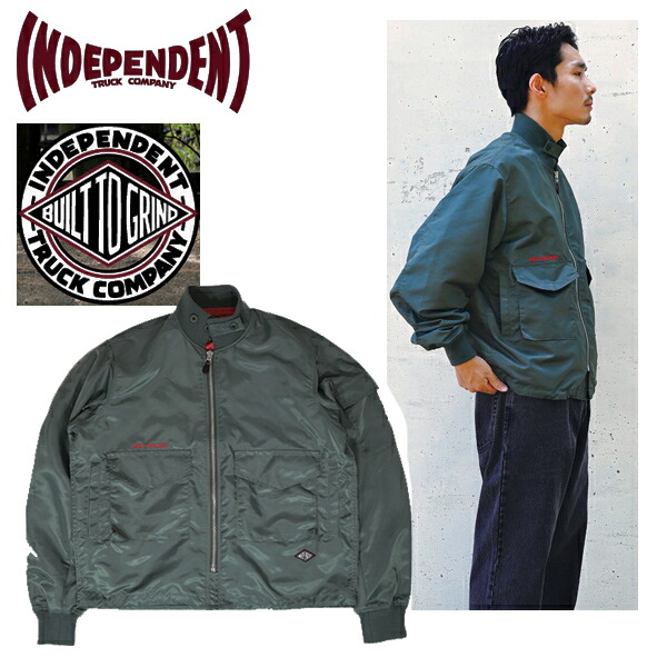【17日9:59まで★3000円以上で300円OFFクーポン】INDEPENDENT TRUCKS インディ ジャケット INDY LTD SUMMIT G8 JACKET / GREEN スケボーアパレル スケートボード インデペンデント skateboarding 【C1】【s6】