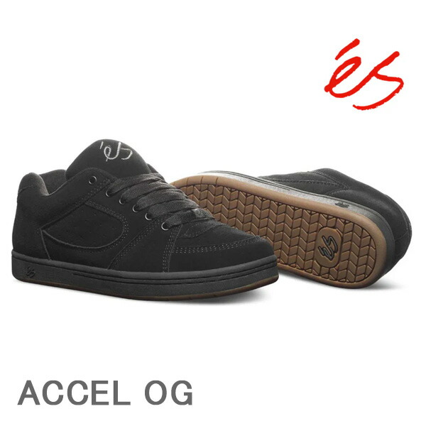 【7/25まで★3000円以上で300円OFFクーポン】es(エス) accel og アクセル og / BLACK スケートシューズ スケシュー スニーカー 靴【s7】｜スノーボードＳＴＯＭＰ