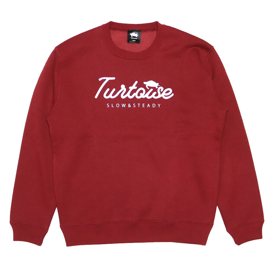 【17日9:59まで★3000円以上で300円OFFクーポン】TURTOISE タータス / クルーネック トレーナー スウェット / GROUND CREW - BURGUNDY / 20FW【w13】