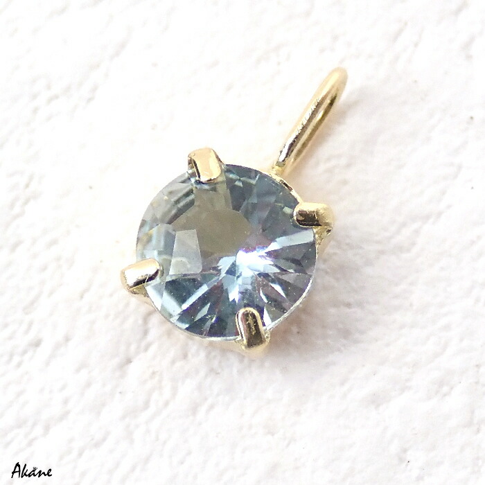 楽天市場】3月誕生石・アクアマリン・18金・チャーム : PLEJOUR 誕生石