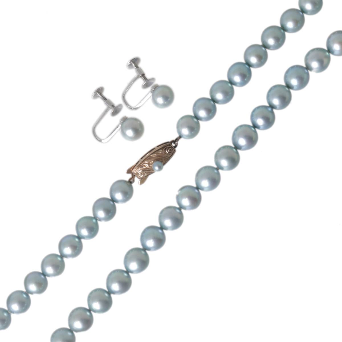 TASAKI PEARLS 真珠ネックレスイヤリングセッ8mm重量24.2 楽天市場】田崎真珠 TASAKI パール 真珠 7 - 8mm 珠 ネックレス