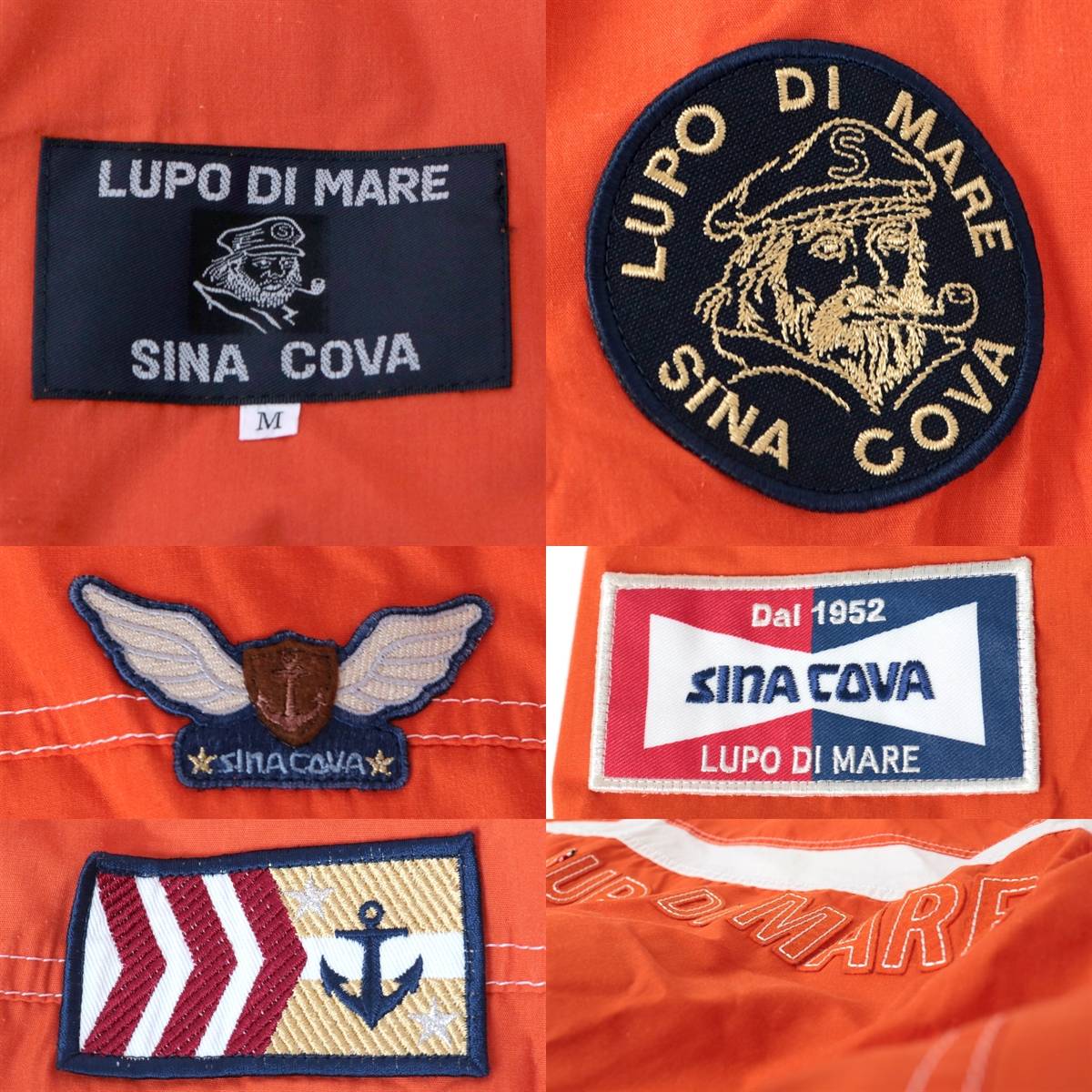一部予約 ジップアップ シナコバ Cova Sina 中古 ブルゾン Bランク Nt オレンジ 薄手 4p ワッペン 刺繍 Mare Di Lupo コート ジャケット Williamsav Com